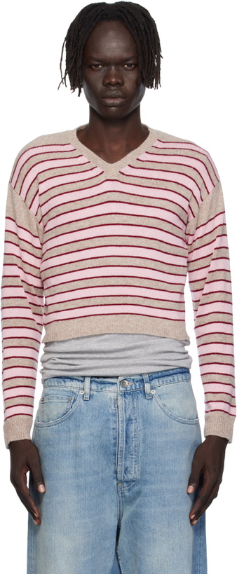 Photo: Ashley Williams Beige Molly Knit Sweater