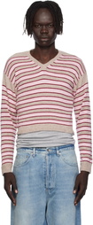 Ashley Williams Beige Molly Knit Sweater