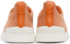 ZEGNA Orange Triple Stitch Sneakers