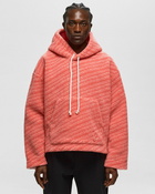 Jw Anderson Relaxed Fit Hoodie Pink - Mens - Hoodies