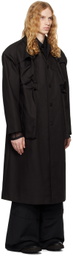 CARNET-ARCHIVE Black Mass Oversized Trench Coat