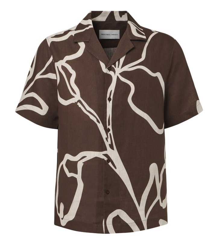 Photo: Frescobol Carioca Printed linen bowling shirt