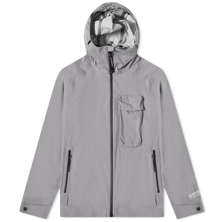 Photo: C.P. Company Men's Gore-Tex Infinium Goggle Jacket in Griffin Grey