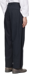 lesugiatelier Navy Work Trousers