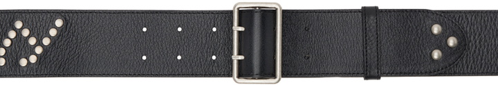 Photo: OPEN YY Black 'YY' Stud Belt