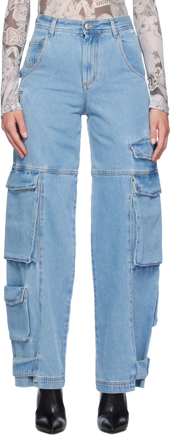 GCDS Pink Ultracargo Jeans GCDS