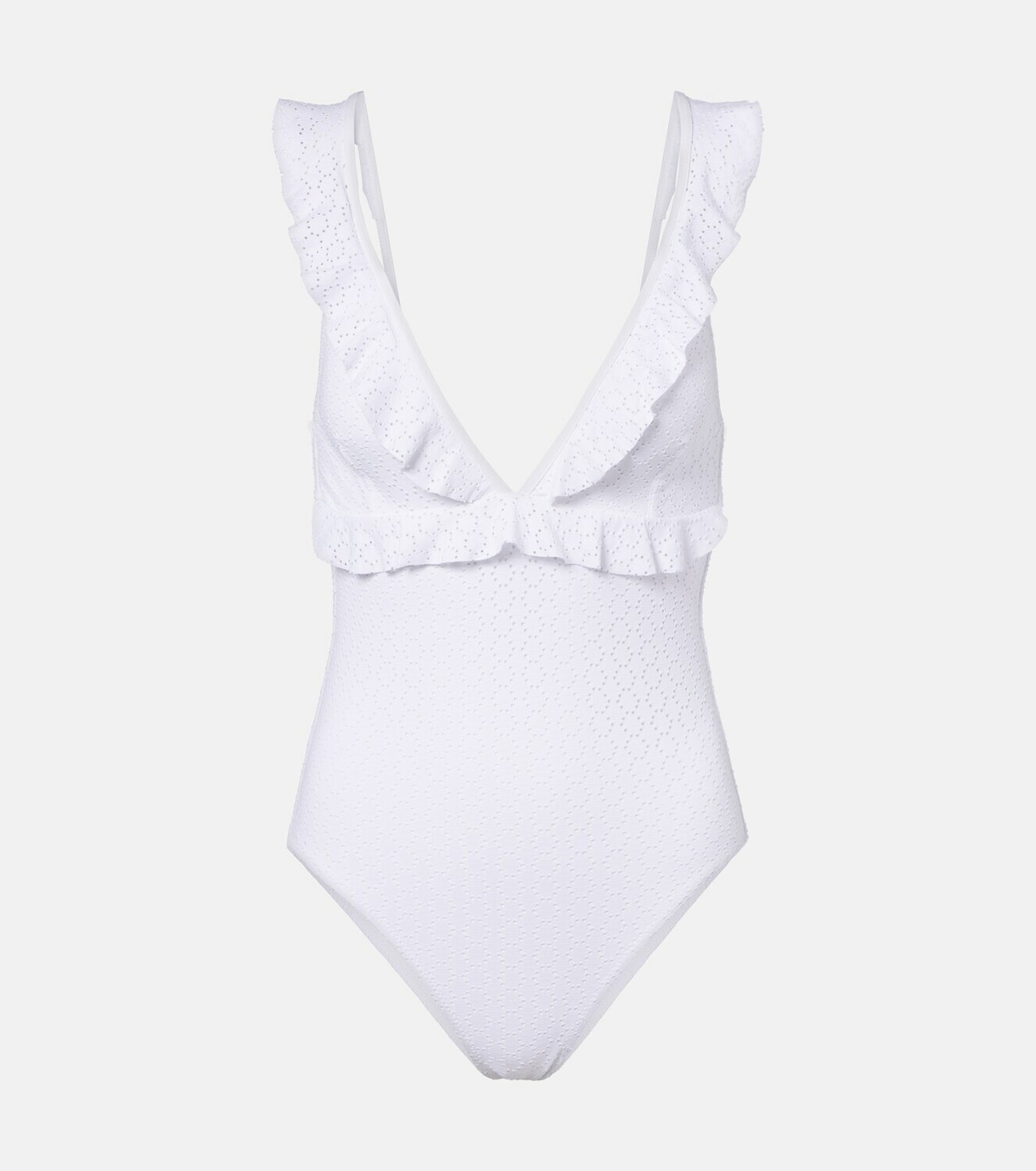 Melissa Odabash Los Angeles ruffled swimsuit