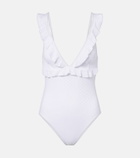 Melissa Odabash Los Angeles ruffled swimsuit