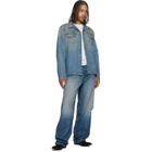 MM6 Maison Margiela Blue Straight-Leg Jeans