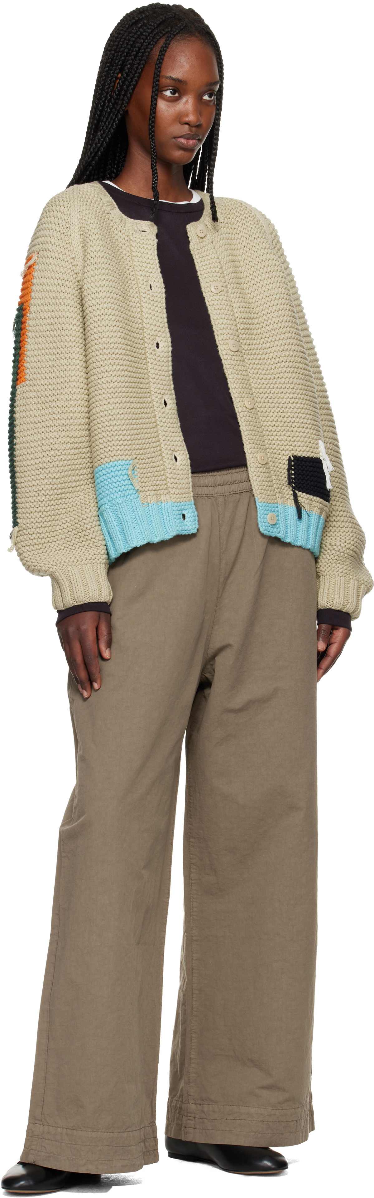 YMC Beige Atomic Cardigan