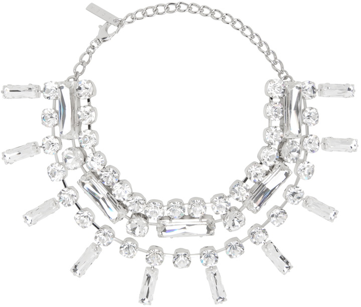 Photo: AREA Silver Crystal Baguette Choker