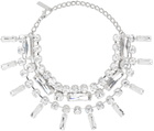 AREA Silver Crystal Baguette Choker