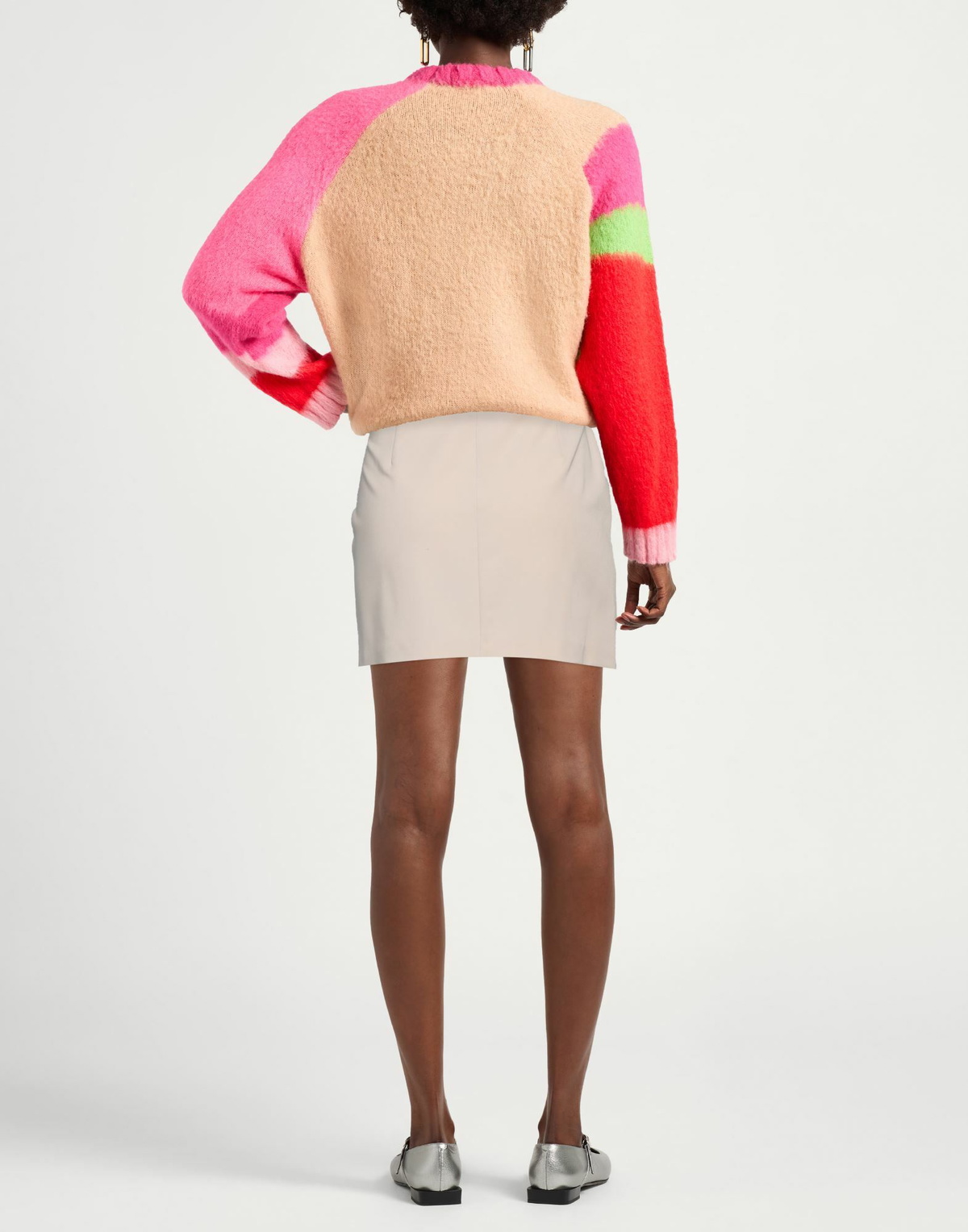 Berna Womens Mini skirt in Beige