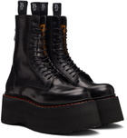 R13 Black Double Stack Boots