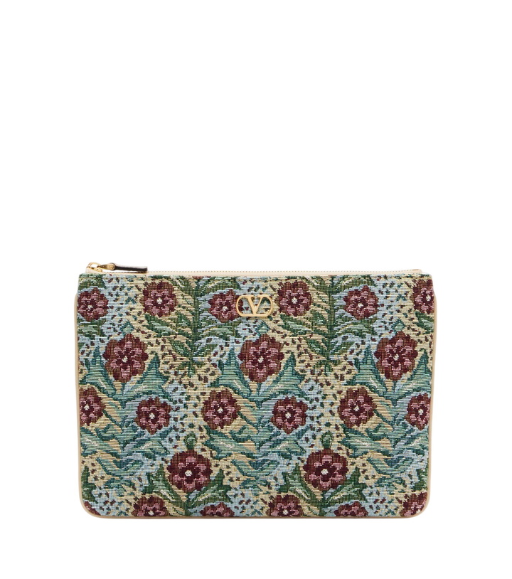 Photo: Valentino Garavani VLogo floral jacquard pouch