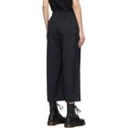 Tricot Comme des Garcons Navy and Green Tartan Trousers