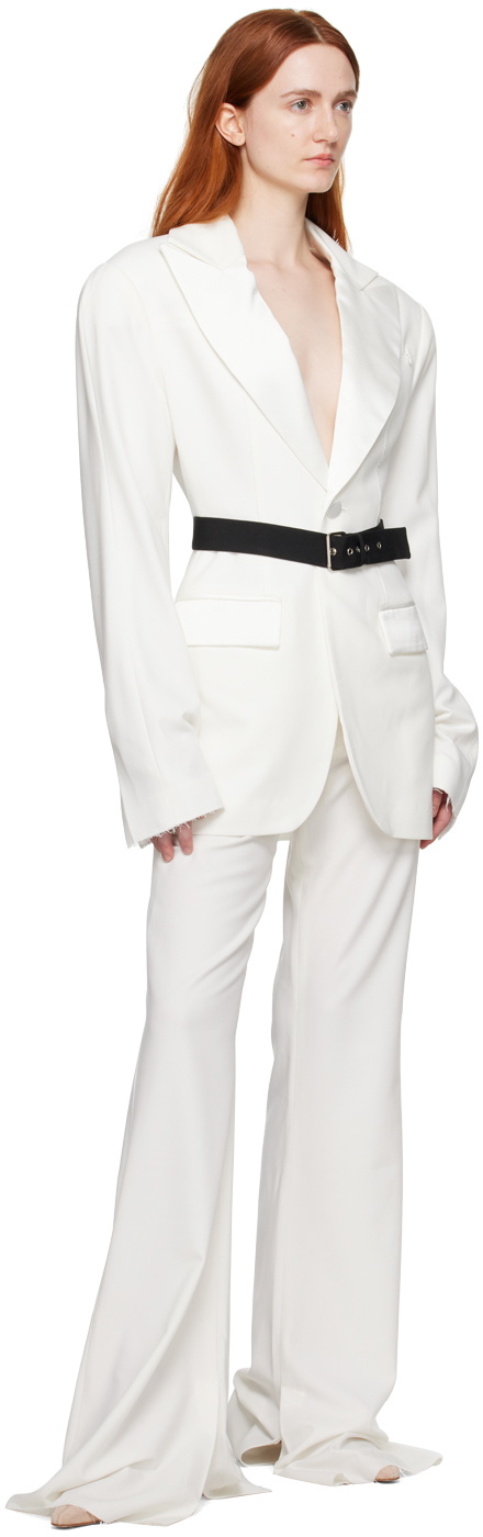 JUNEYEN White Belted Blazer