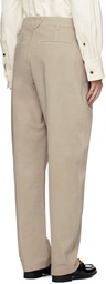 Bottega Veneta Beige Printed Leather Pants