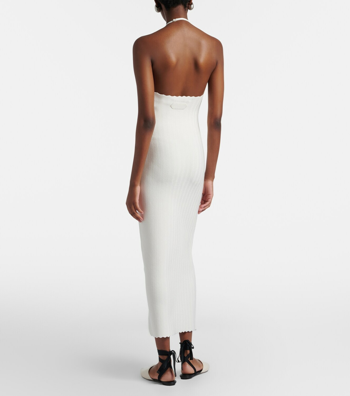 Jacquemus Tablier knitted midi dress