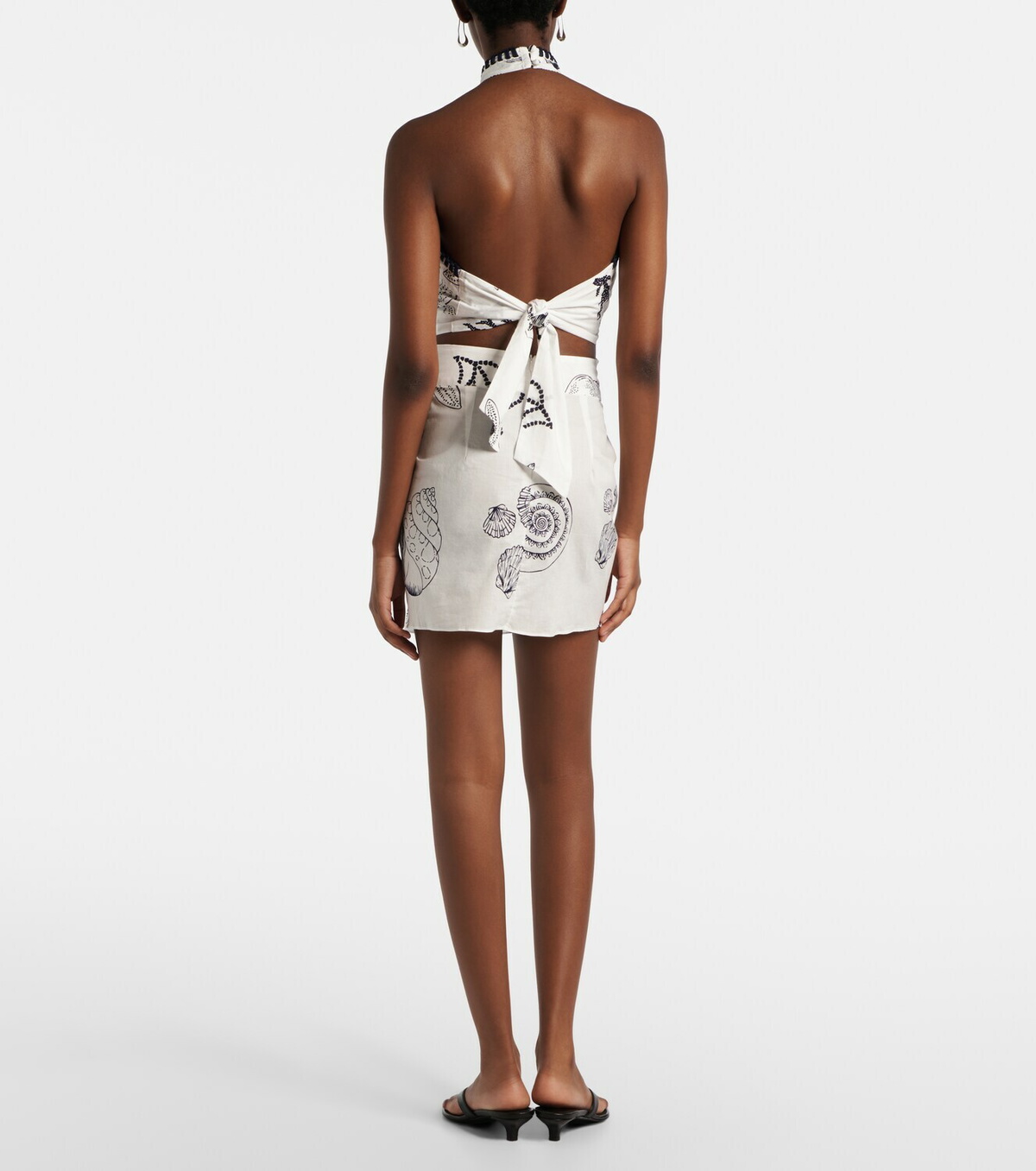 Poupette St Barth Tilda printed cotton wrap skirt