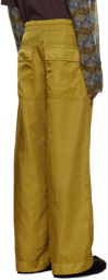 Dries Van Noten Yellow Overdyed Trousers
