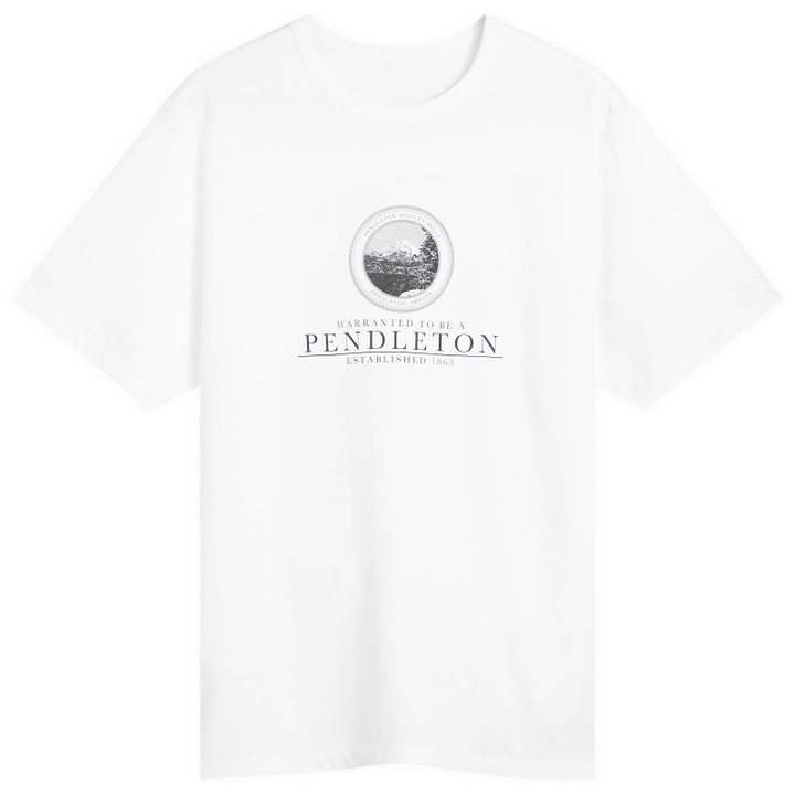 Photo: Pendleton Men's Collegiate T-Shirt in White