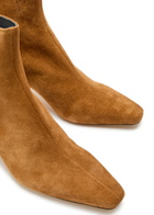 Staud Wally Suede Ankle Boots Tan