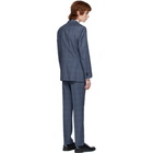 Boss Blue Check Stretch Tailoring Suit