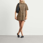 Anine Bing Women's Beth Mini Dress in Leopard