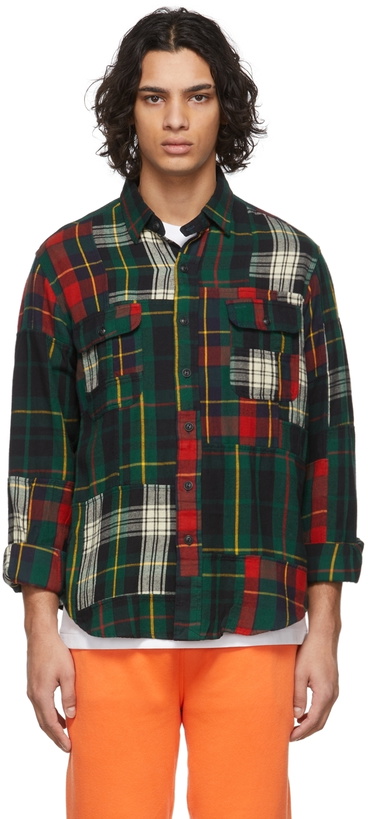 Photo: Polo Ralph Lauren Green & Red Flannel Classic Fit Shirt