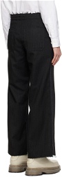 UNDERCOVER Black Pinstripe Trousers