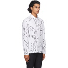 Neil Barrett White and Black Fine Vintage Shirt