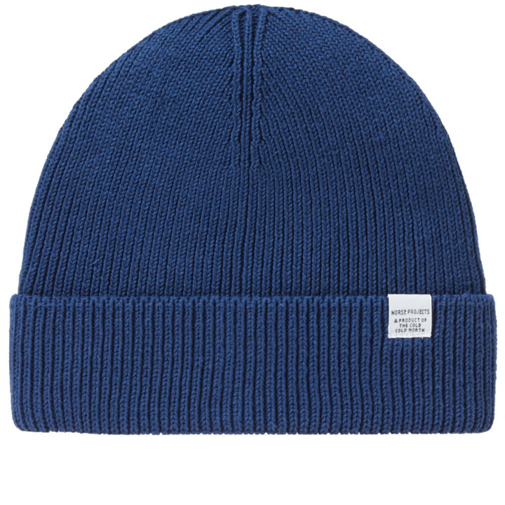 Photo: Norse Projects Cotton Watch Beanie Blue