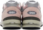 New Balance Pink Made In UK 991 Sneakers