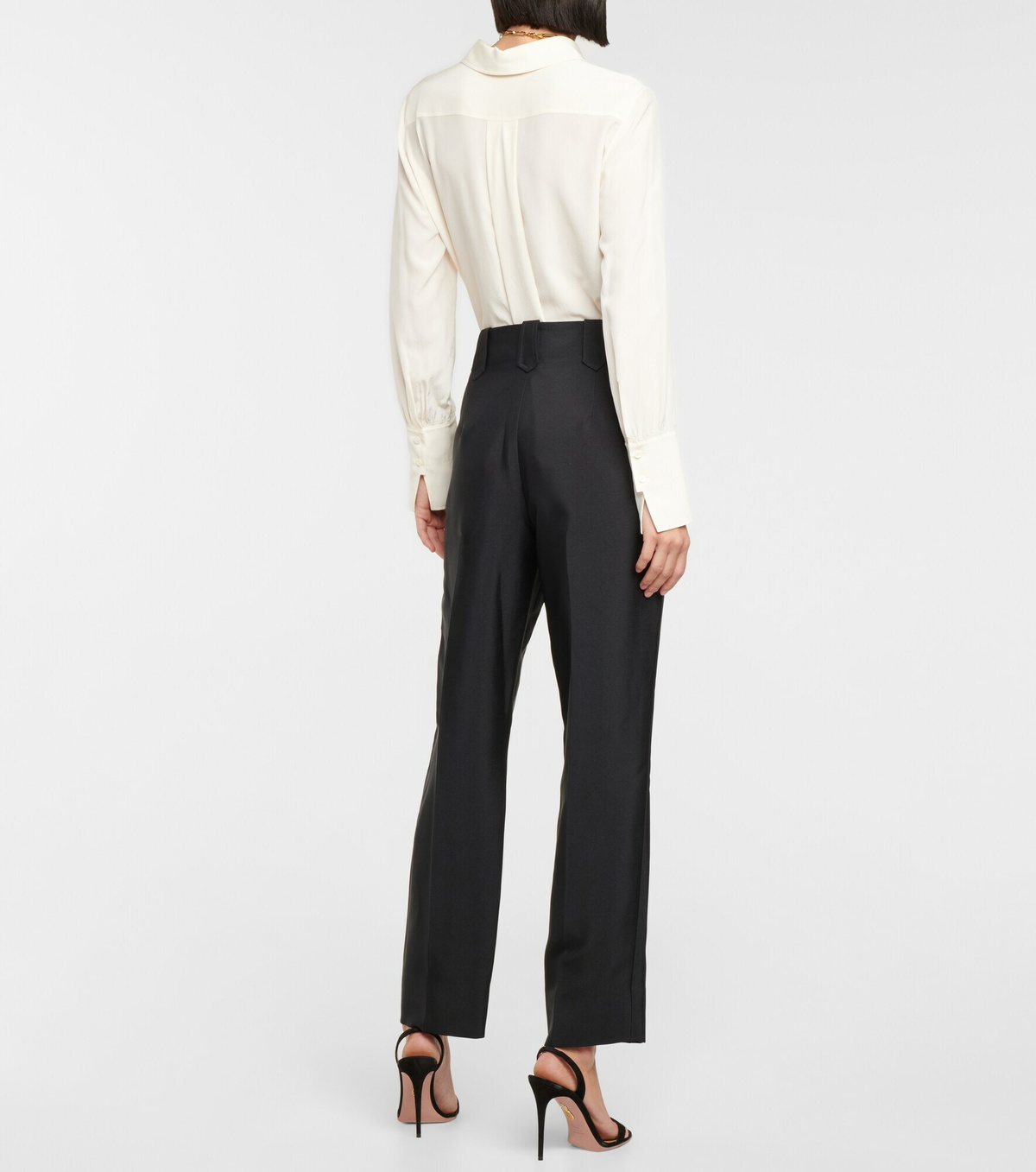Rodarte - Fringe-trimmed wide-leg pants