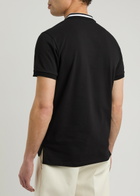 Vivienne Westwood Orb-embroidered Piqué Cotton Polo Shirt Black