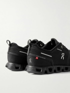 ON - Cloud 5 Waterproof Rubber-Trimmed Mesh Sneakers - Black