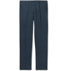 Altea - Tapered Linen Trousers - Blue