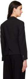 OPEN YY Black Draped Blazer