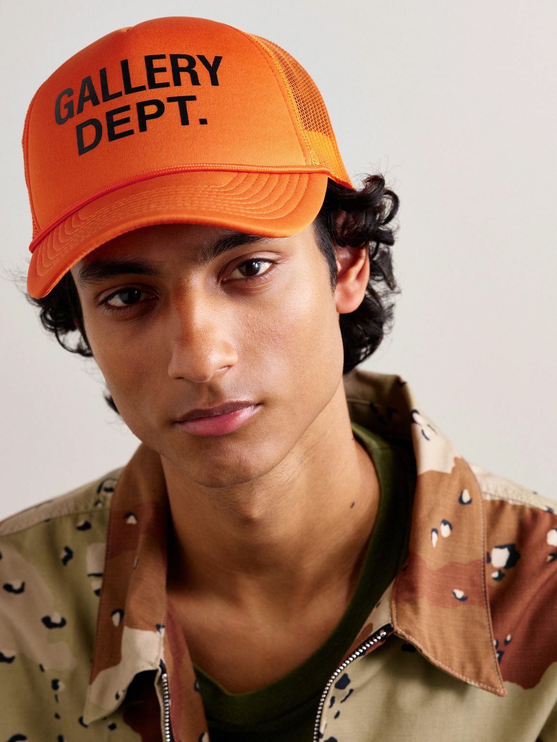 Gallery Dept. - Logo-Print Foam and Mesh Trucker Cap
