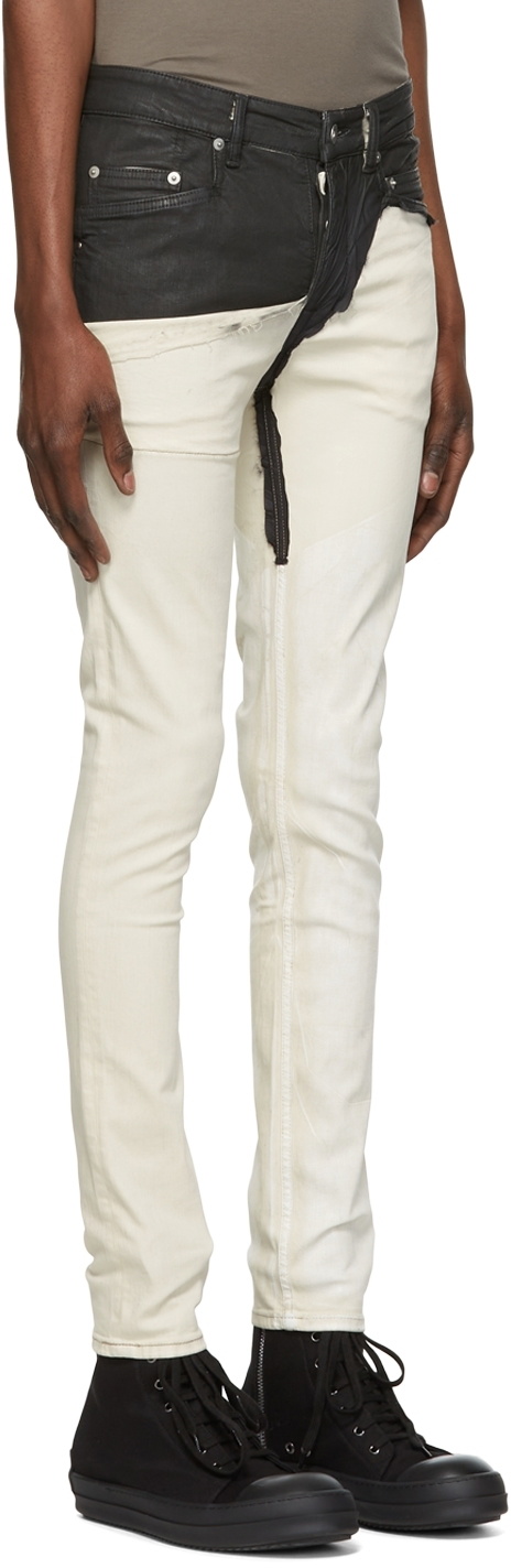 Rick Owens Drkshdw White Tyrone Jeans Rick Owens Drkshdw