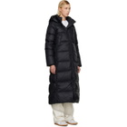 Canada Goose Black 'Tonal Label' Mystique Down Coat