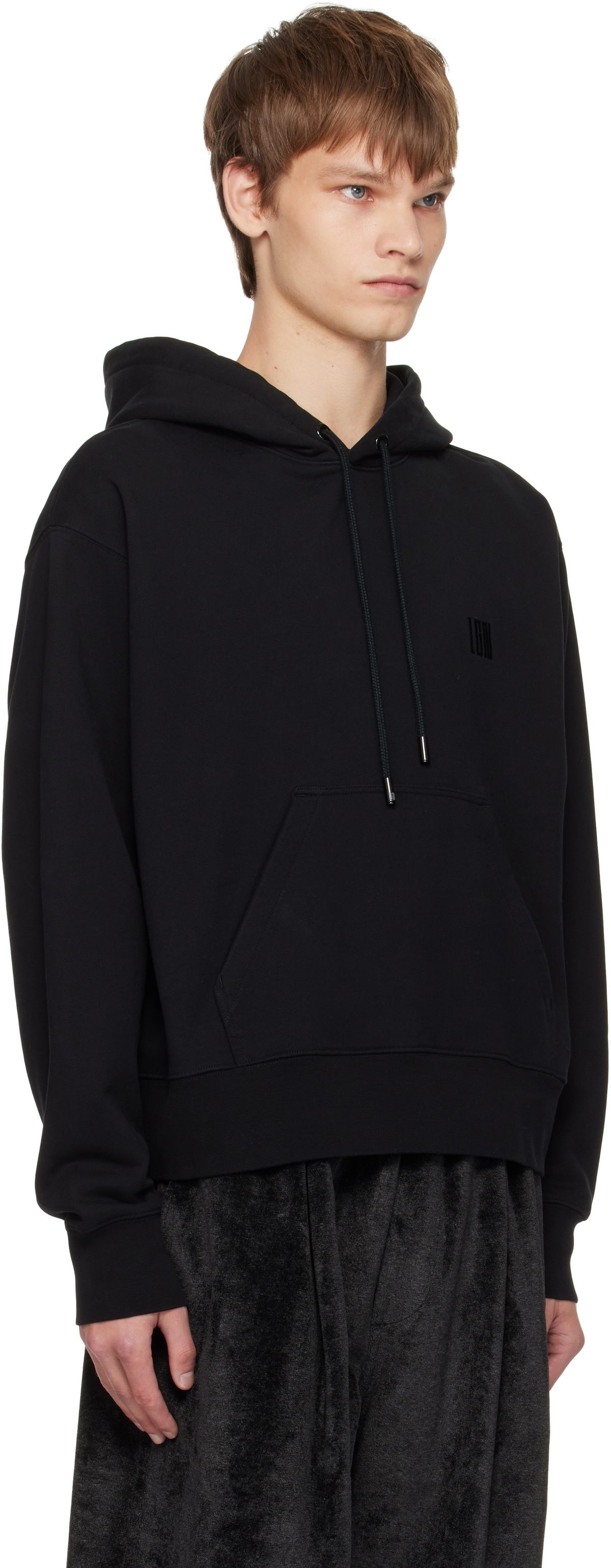 LGN Louis Gabriel Nouchi Black Logo Hoodie