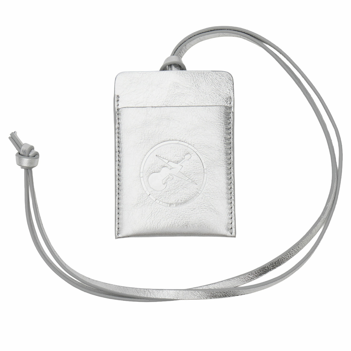 A.P.C. Men's FRGMT. Dough Card Holder in Silver 