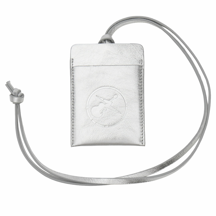 Photo: A.P.C. Men's FRGMT. Dough Card Holder in Silver 