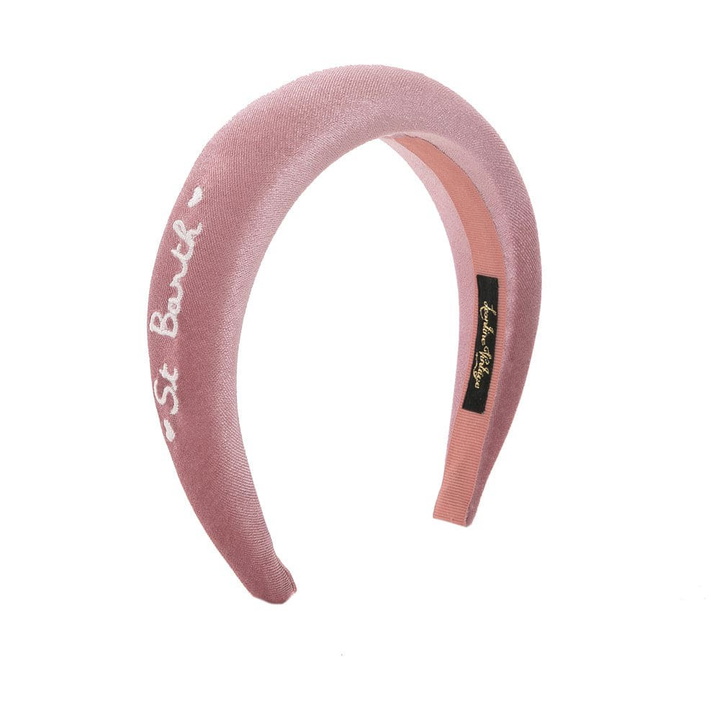 Photo: MC2 Saint Barth Woman Headband With St. Barth Embroidery | Leontine Vintage Special Edition