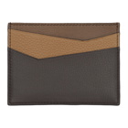 Loewe Taupe and Tan Puzzle Card Holder