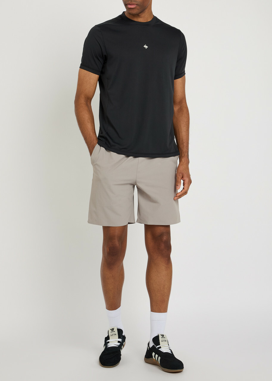 Represent 247 Numbers Stretch-jersey T-shirt Black