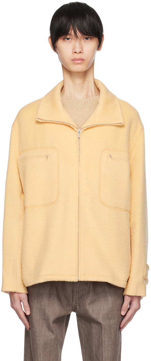 AURALEE Yellow Suri Jacket Auralee