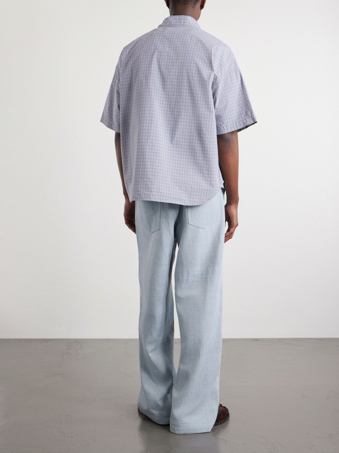 Remi Relief - Checked Cotton-Poplin Shirt - Blue